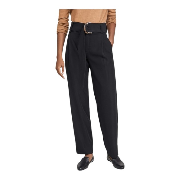 Vince | $345 Tapered Trouser Pant in Black, Size 6 - Picture 10 of 11